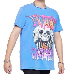 Stay Dangerous Tee - Blue Valabasas Stay Dangerous Men's Tee Shirt Size XL
